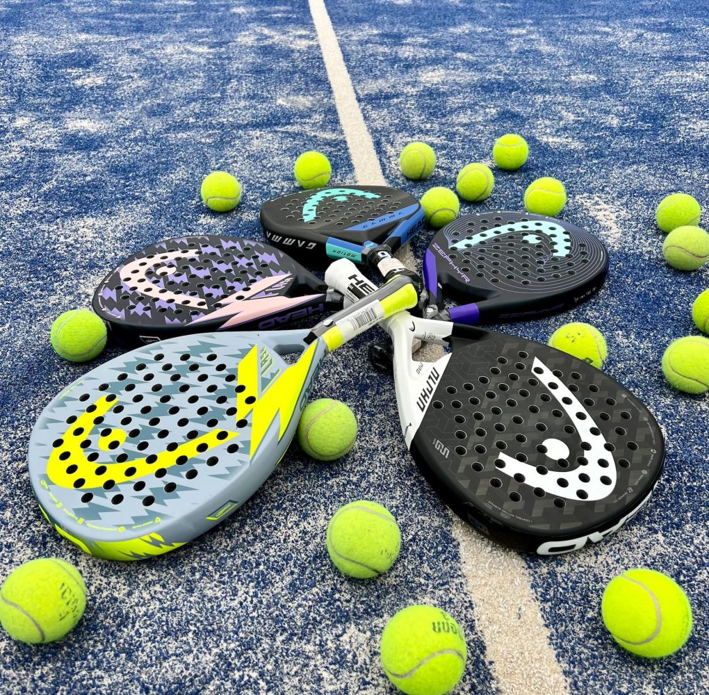 conjunto de palas de padel